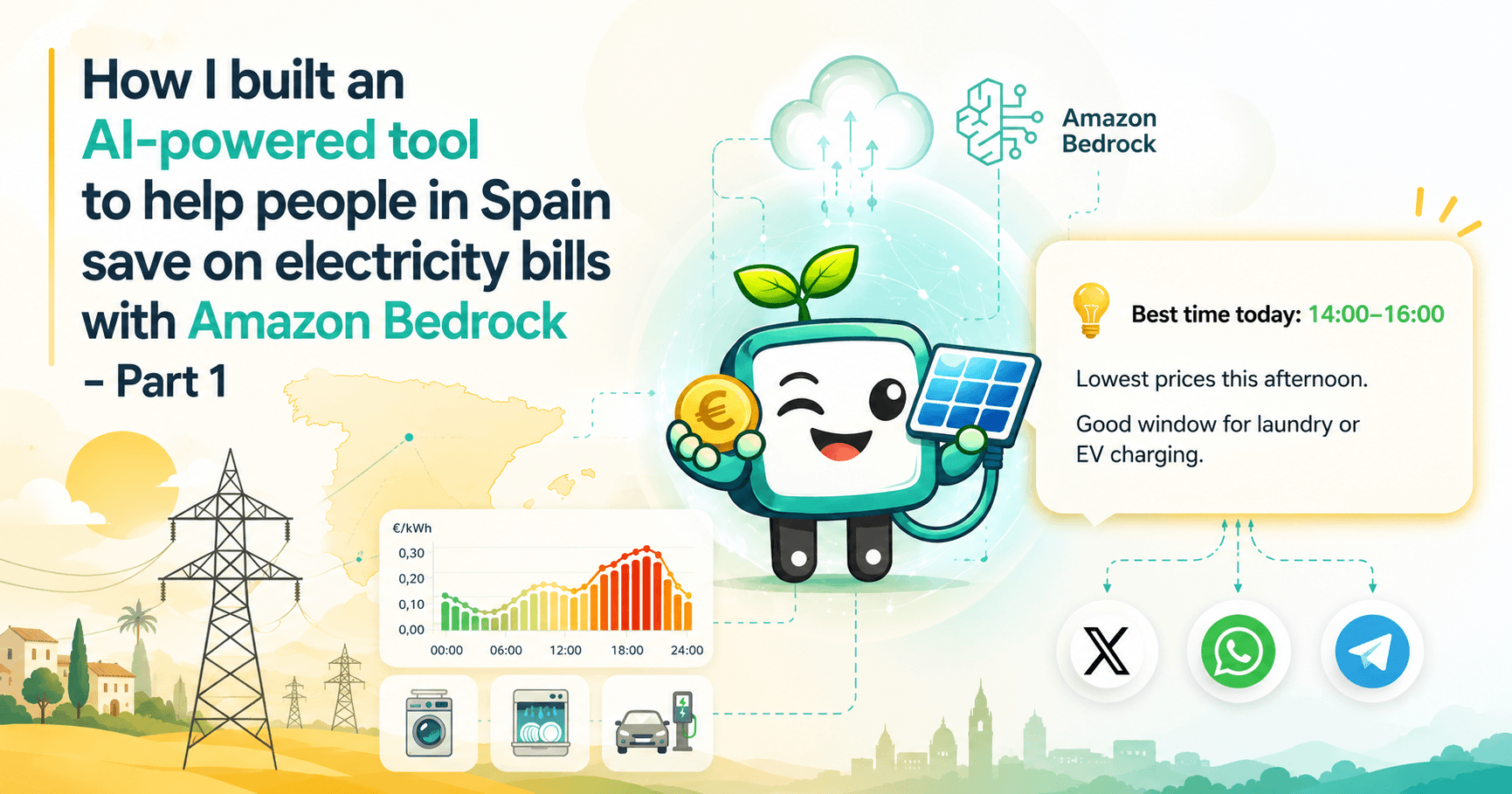 How I built an AI-powered tool to help people in Spain save on electricity bills with Amazon Bedrock - Part 1